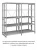 Стеллаж для одежды ТСУ 2/4 (2500х1060х500) У Стеллаж для одежды ТСУ 2/4 (2500х1060х500) У